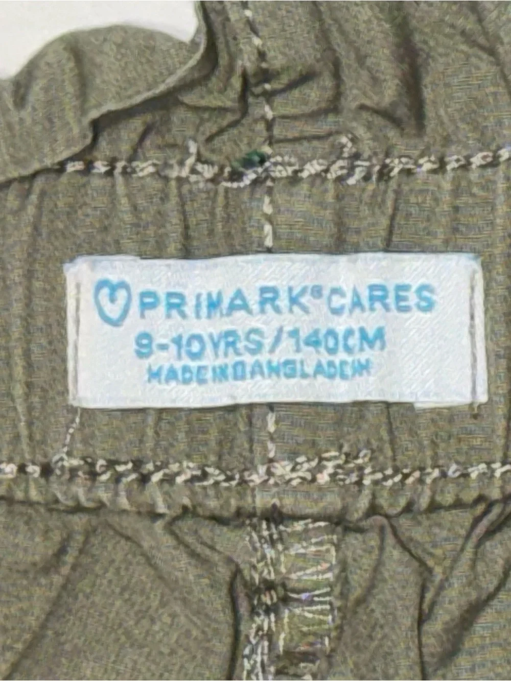 Primark Cares Girls Green Dragon Jogger Pants Elastic Waist 9-10Y